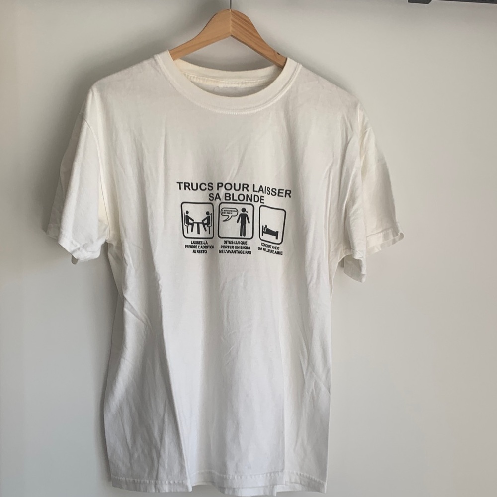 White Graphic Men's T-Shirt